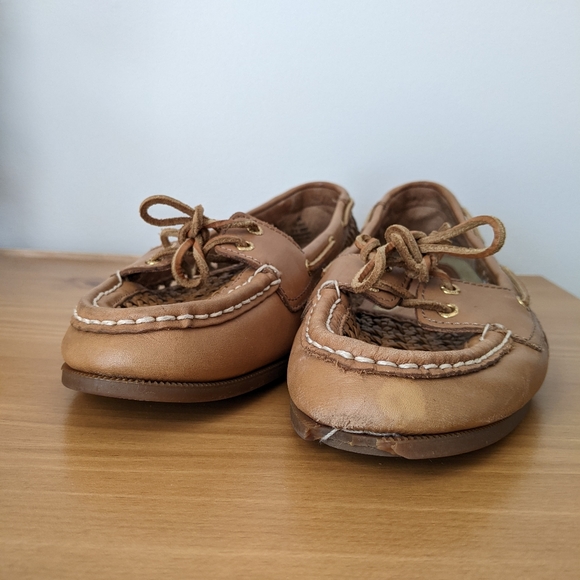 Sperry Women's Audrey Cane Woven Slip-On Boat Shoe - Picture 3 of 6